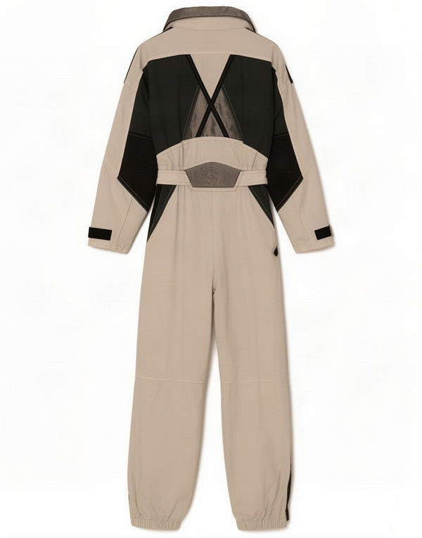Colmar Womens Graphic Ski Jumpsuit IT 44 Medium White Colourblock