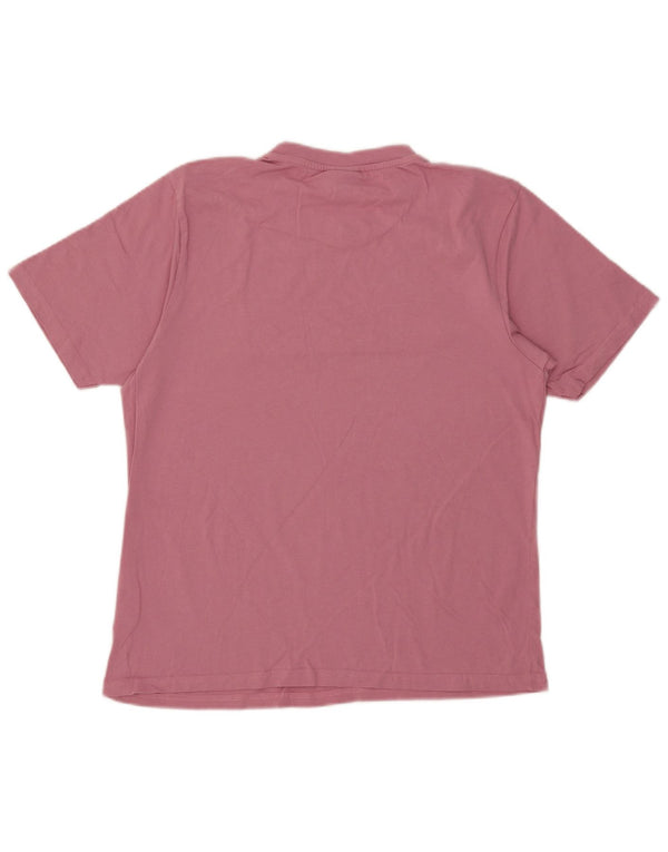 Ellesse Womens Graphic T-Shirt Top UK 16 Large Rosa Baumwolle