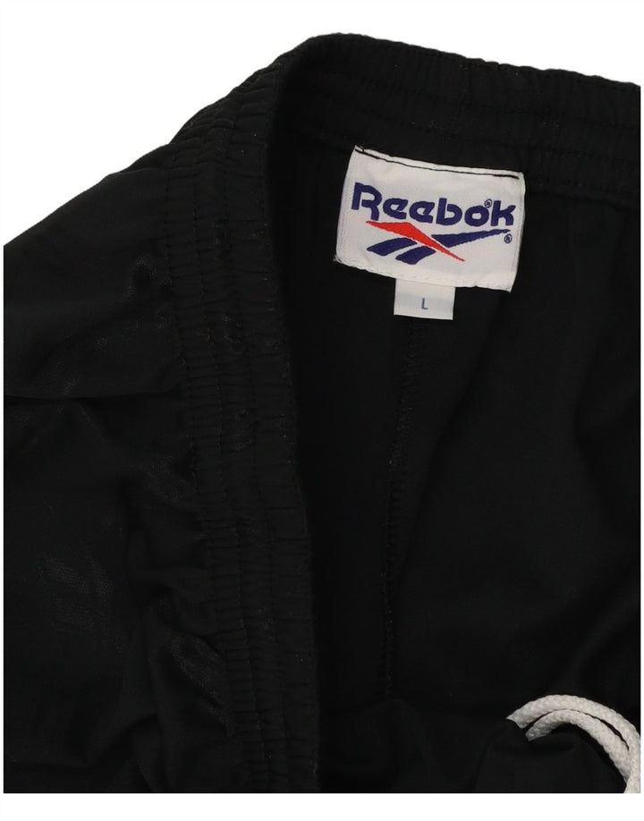 Reebok Herren Sportshorts Large Schwarz Polyester