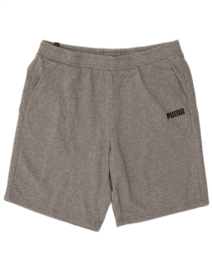 Puma Herren Sport Shorts 2XL Grau Baumwolle