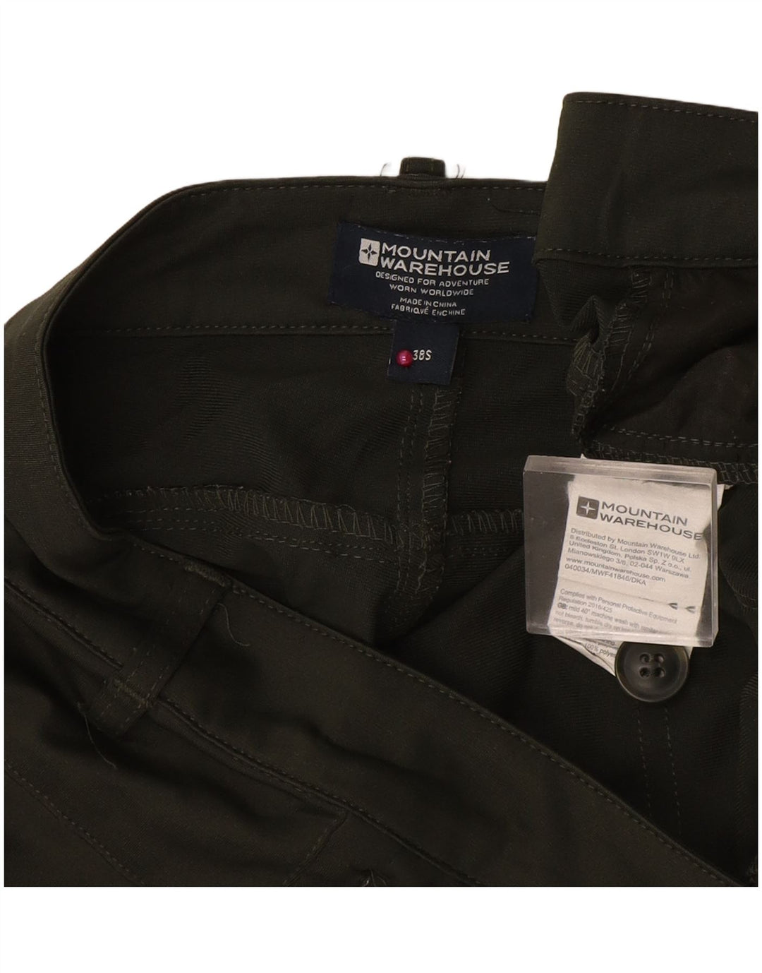 Mountain Warehouse Slim-Chinohose für Damen, W38, L30, grünes Polyester