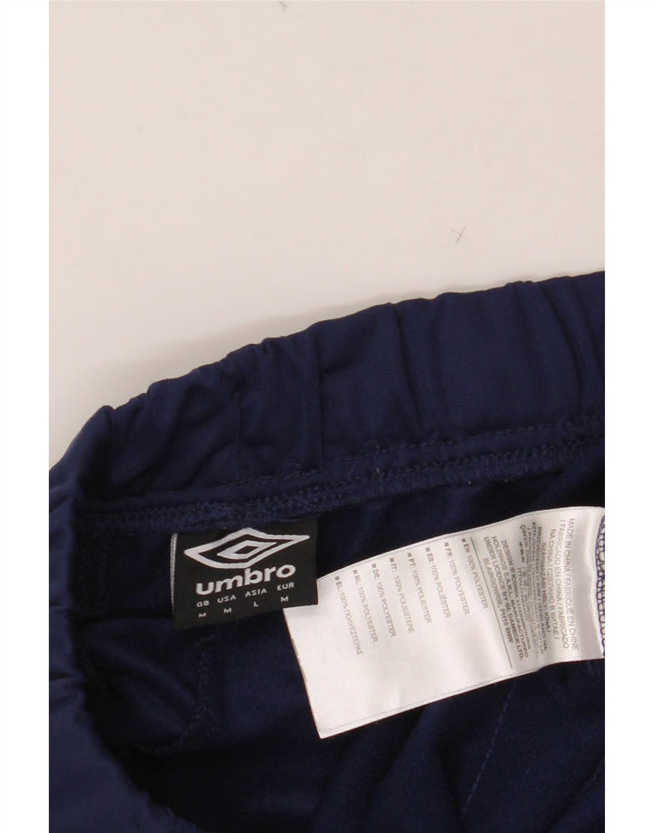 UMBRO Herren-Trainingshose mit grafischer Grafik, Mittelmarineblau, Polyester