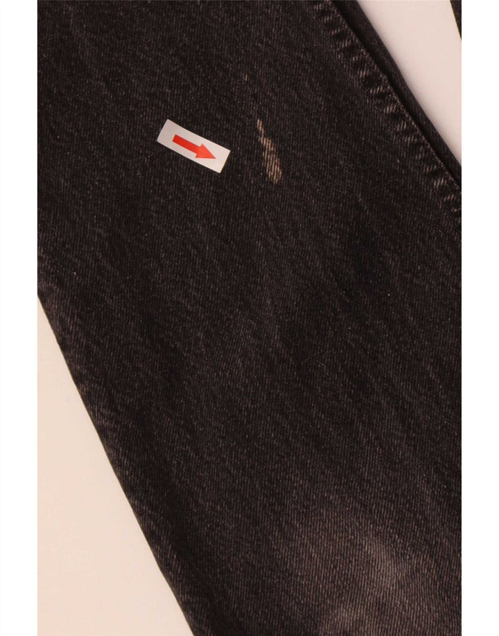 Levi's Damen 901 Distressed Straight Jeans W28 L27 Graue Baumwolle
