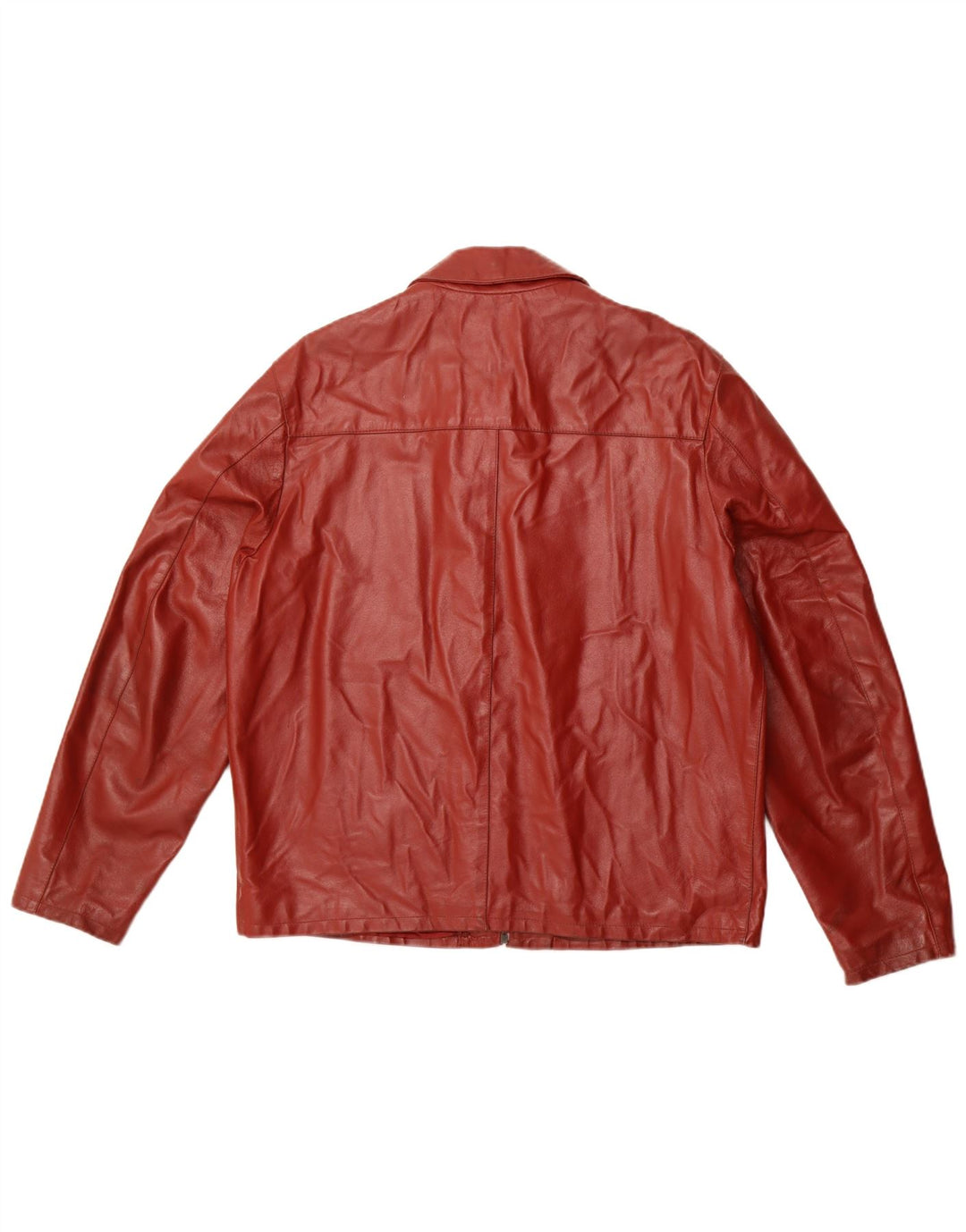 Bata Damen Lederjacke IT 50 XL Burgunderrotes Leder