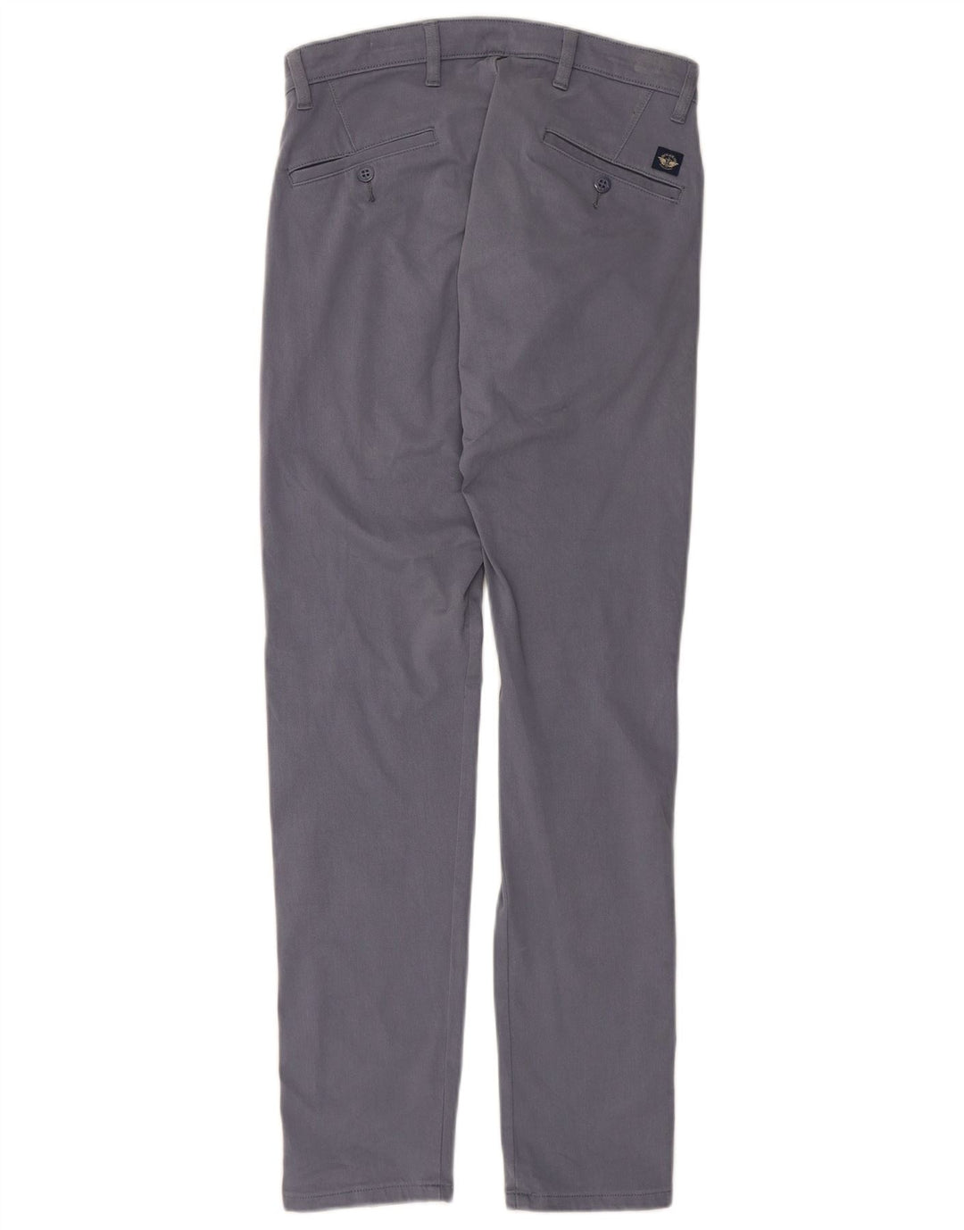 DOCKERS Herren Skinny Chinohose W29 L32 Blaue Baumwolle