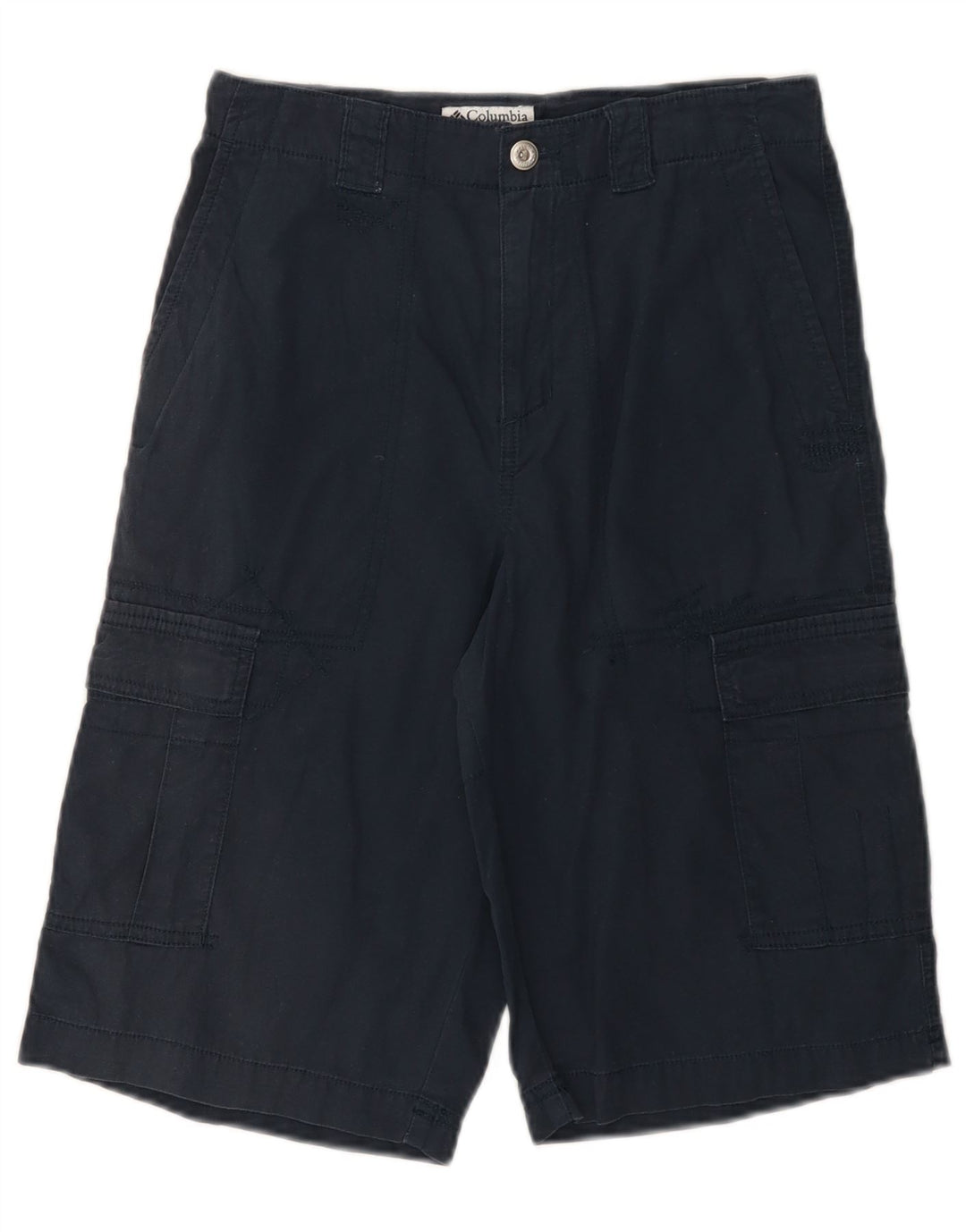 COLUMBIA Cargo-Shorts für Jungen, 15–16 Jahre, W26, marineblaue Baumwolle