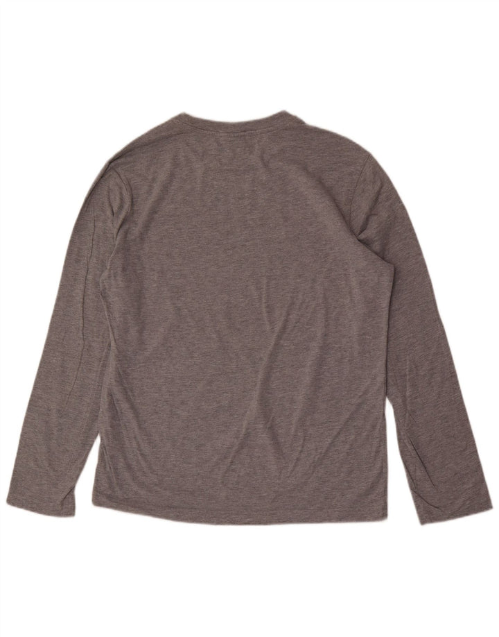 Champion Herren Graphic Top Langarm Mittelgrau