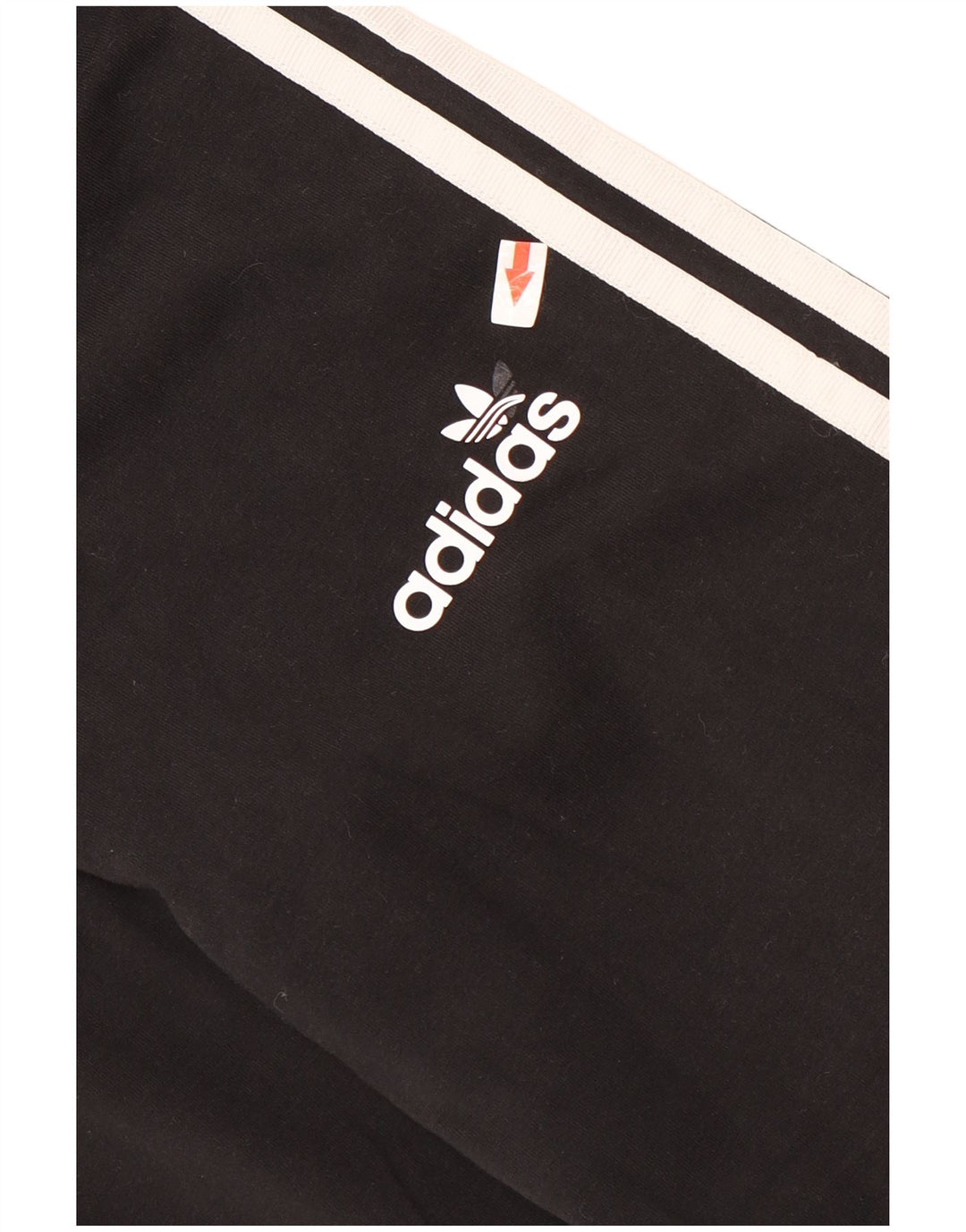 Adidas Damen Leggings UK 12 Medium Schwarz Baumwolle