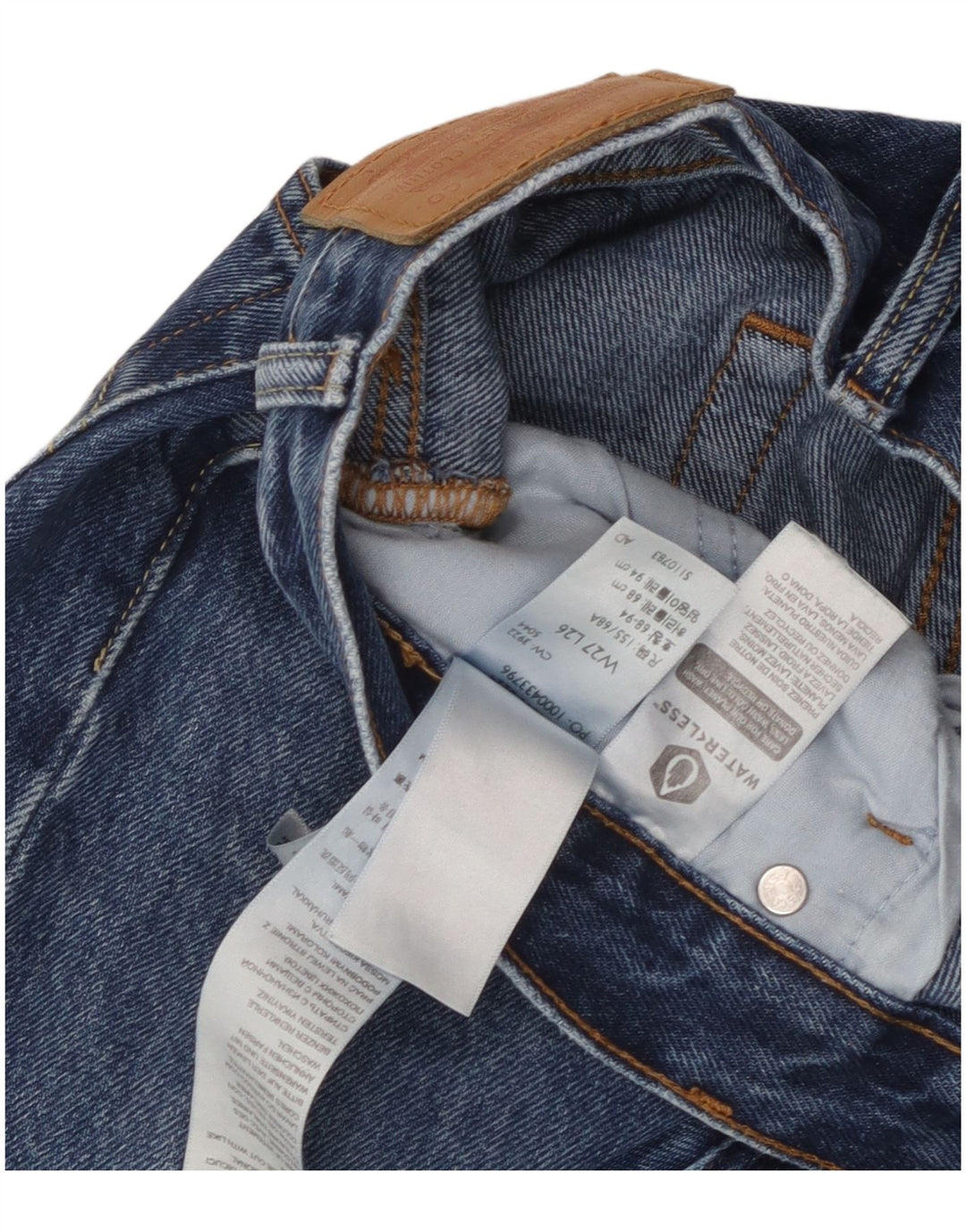Levi's Damen 501 Straight Jeans W27 L26 Blaue Baumwolle