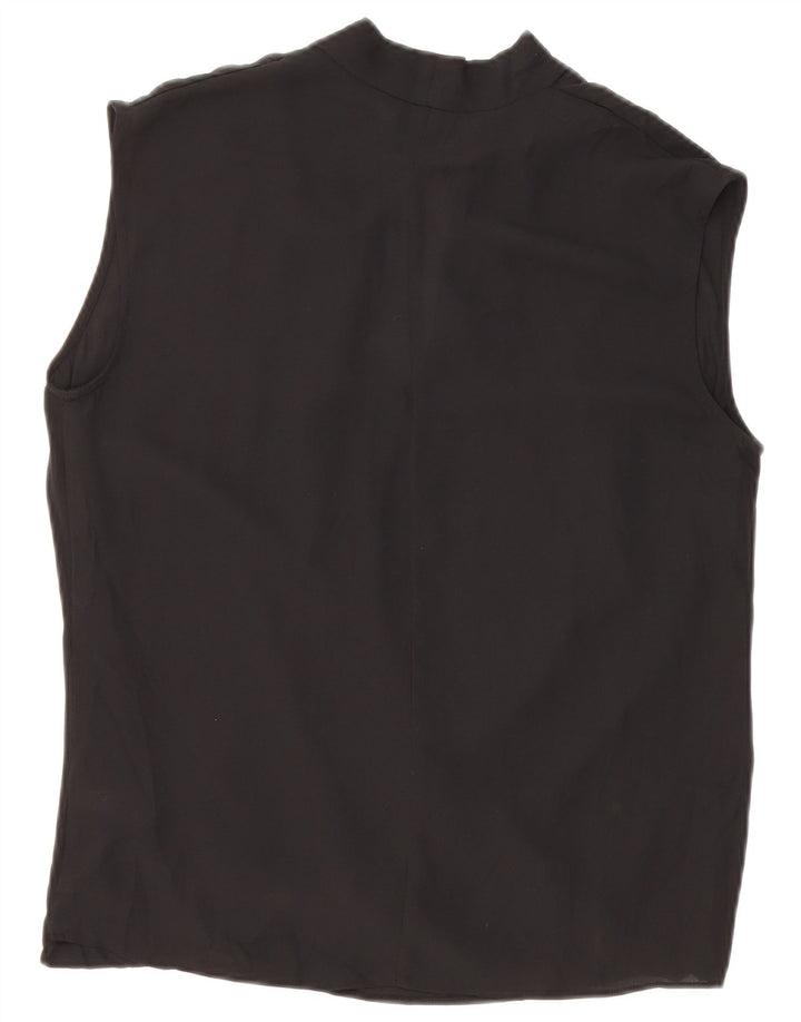 MOSSIMO Ärmelloses Damen-Blusenoberteil UK 10 Small Schwarz Polyester