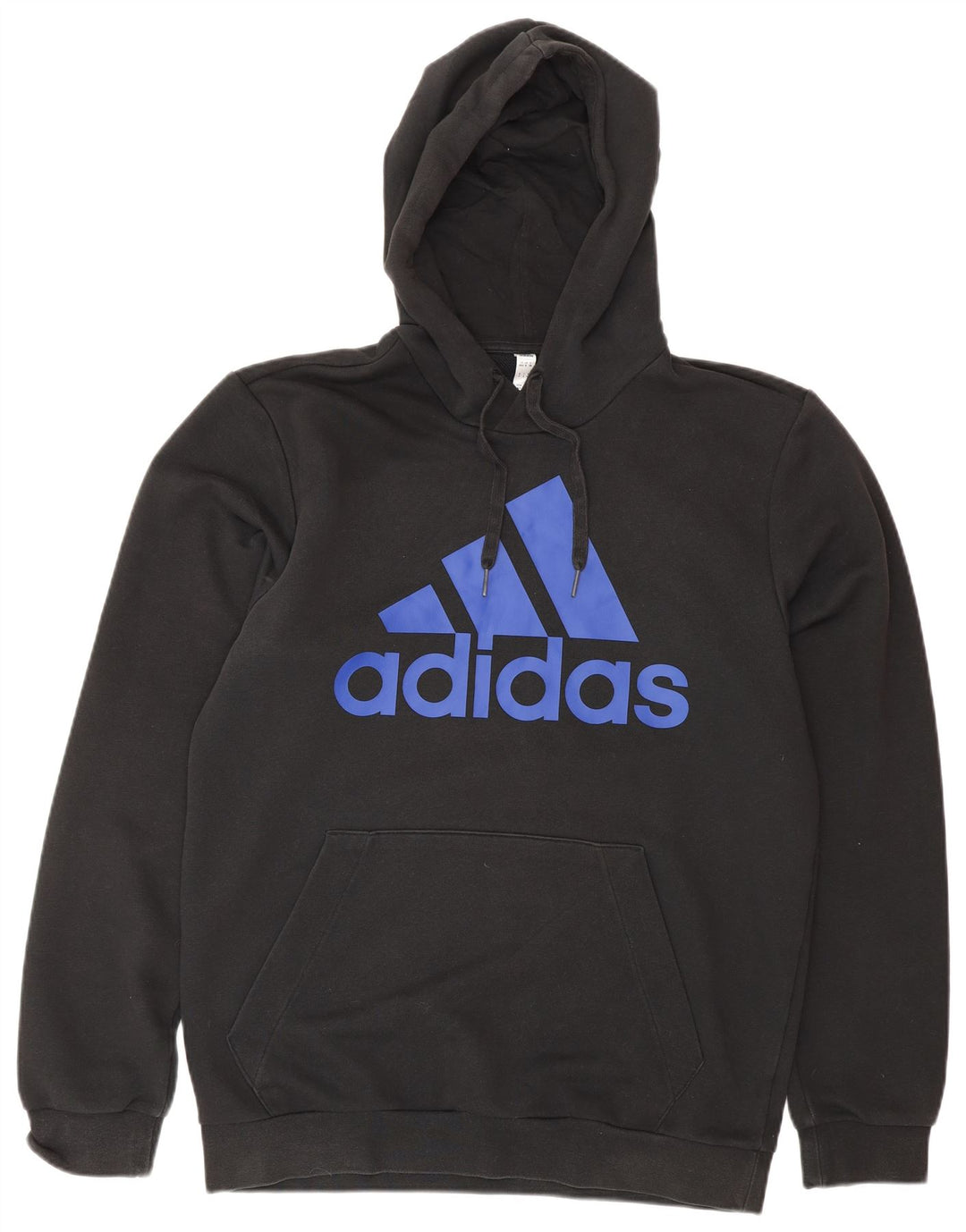 ADIDAS Herren Graphic Hoodie Pullover UK 40/42 Mittelschwarze Baumwolle