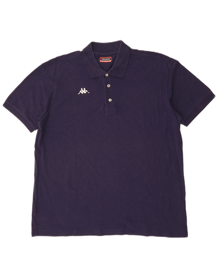 KAPPA Herren Poloshirt 3XL Marineblau Baumwolle