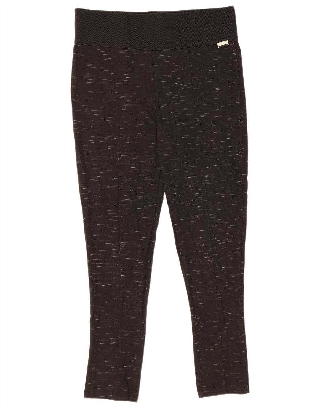 Calvin Klein Damen-Leggings, UK 14, groß, schwarz geflecktes Viskose