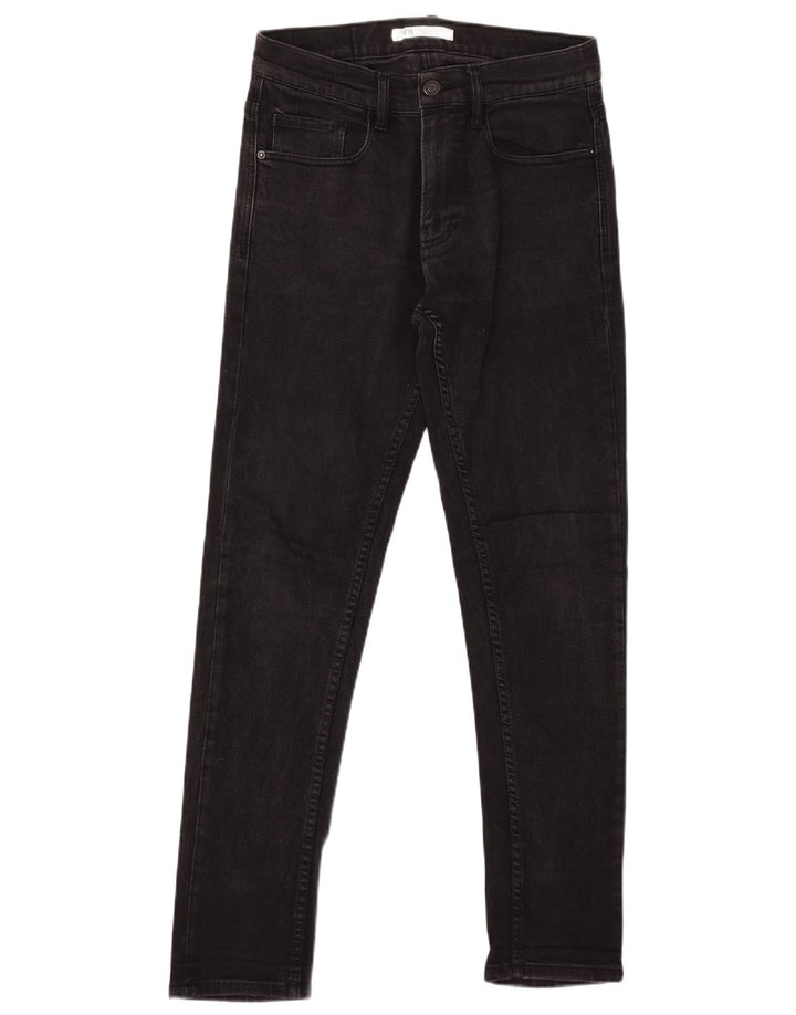 ZARA Herren Slim Jeans EU 38 Small W30 L31 Schwarz