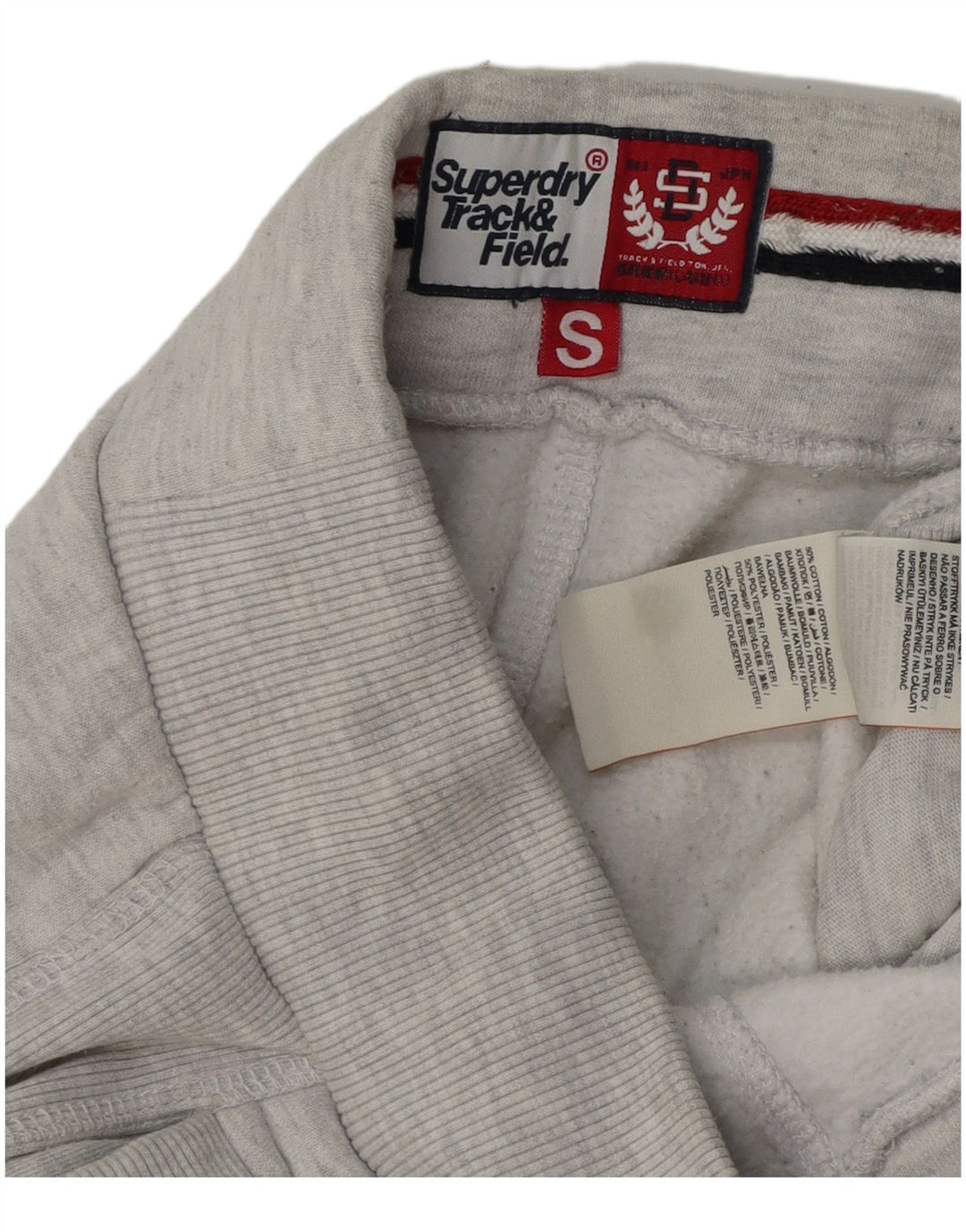 SUPERDRY Damen-Leichtathletik-Trainingshose, Jogginghose, Gr. 10, Größe S, Grau