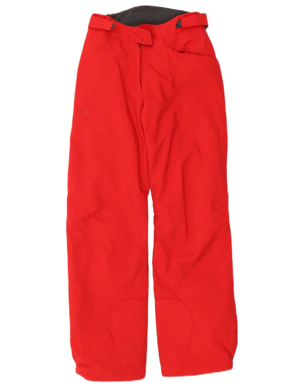Fila Damen Skihose UK 10 Small Rot Polyamid
