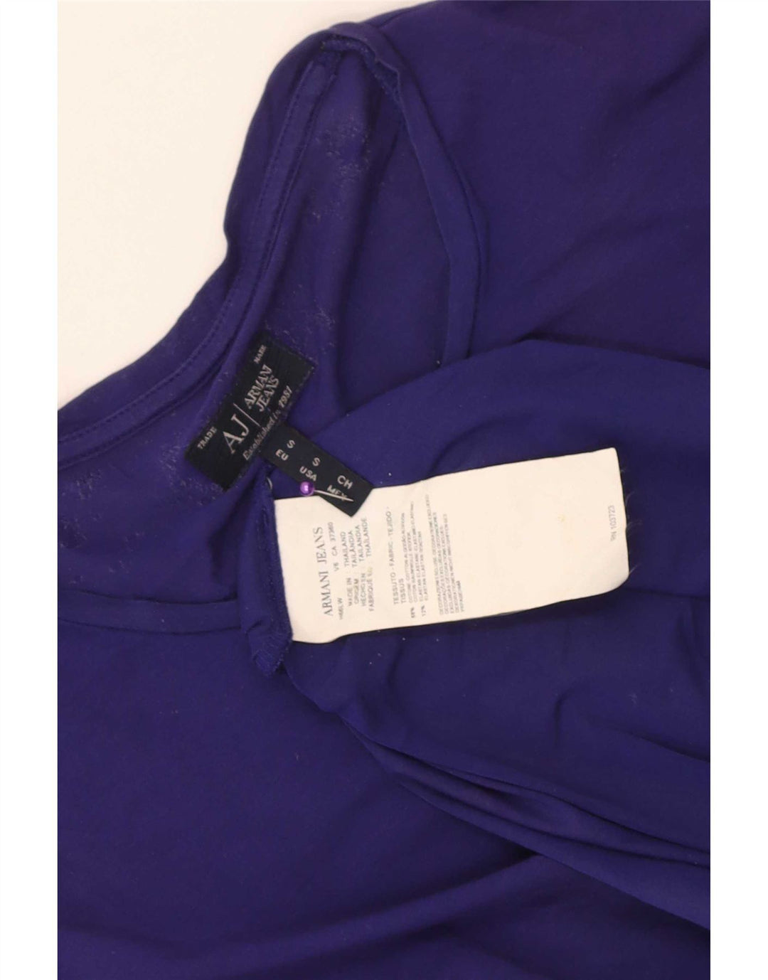 Armani Jeans Herren T-Shirt Top Small Lila Baumwolle