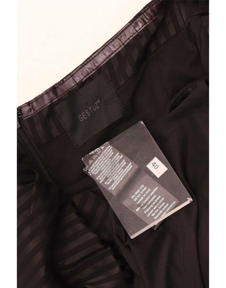 Gestuz Damen Schößchen trägerloses Kleid EU 40 Mittelschwarz gestreift Polyester