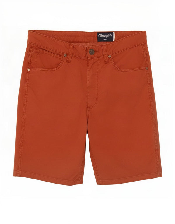 Wrangler Mens Greensboro Casual Shorts Medium W31 Rote Baumwolle