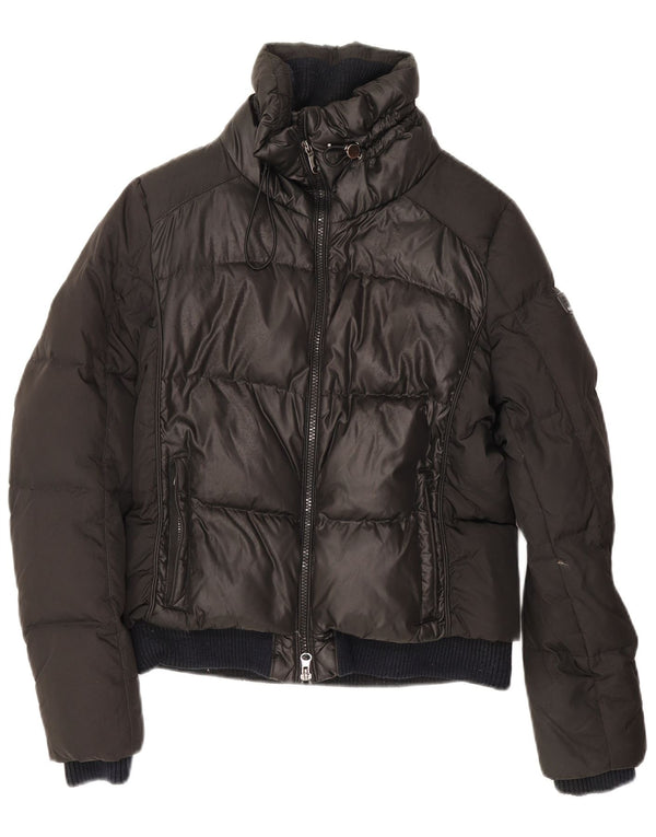 Geox Damen Wattierte Jacke UK 8 Small Schwarz Polyester
