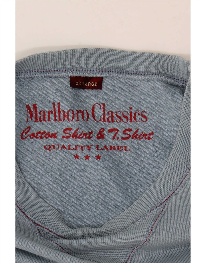 Marlboro Classics Herren Top Langarm 2XL Blau