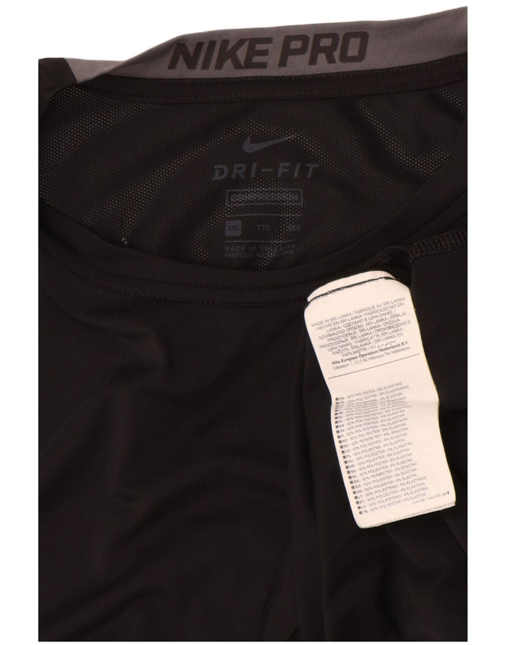 Nike Herren Dri Fit T-Shirt Top 2XL Schwarz Polyester