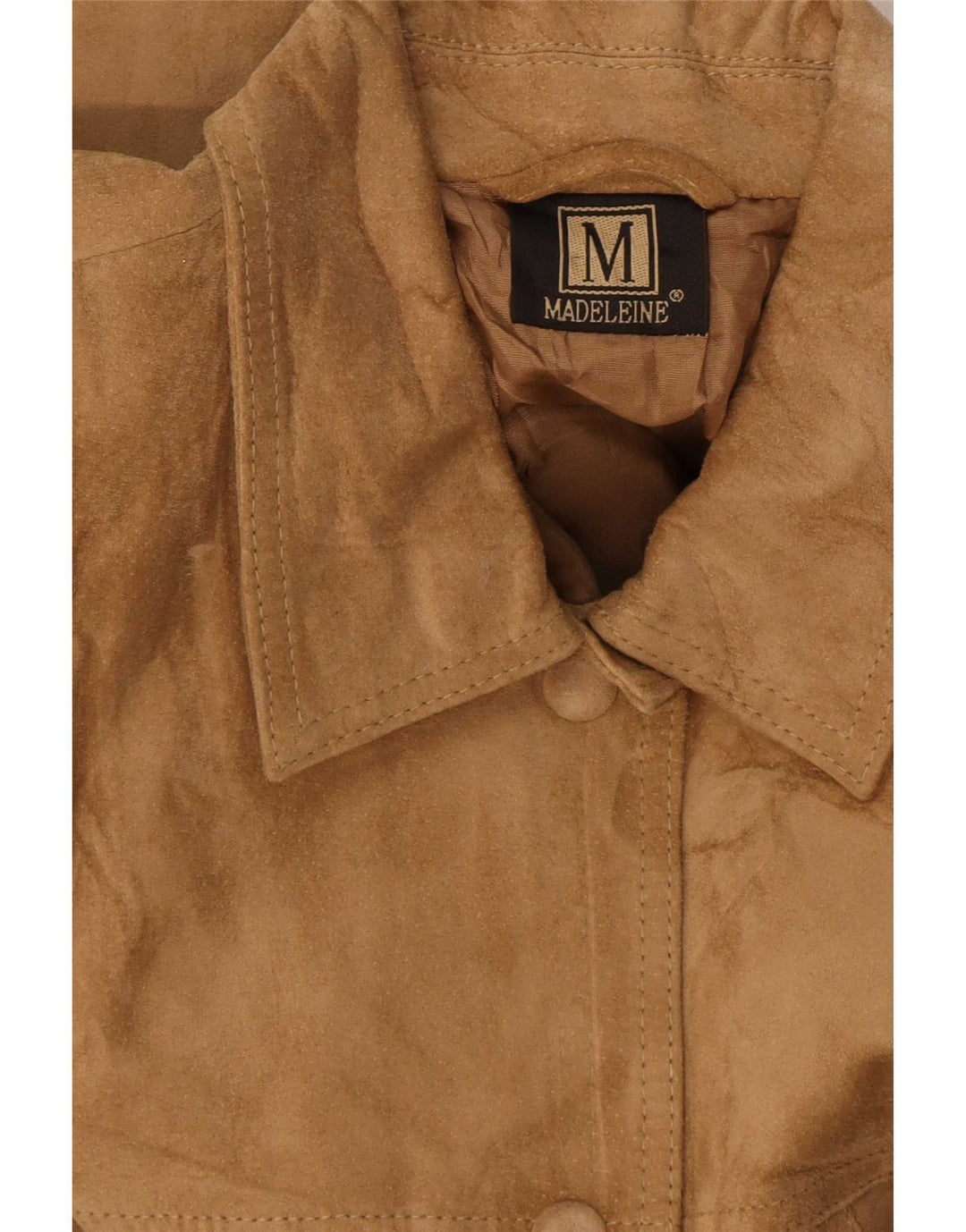 Madeleine Damen Wildlederjacke UK 14 Large Beige Leder
