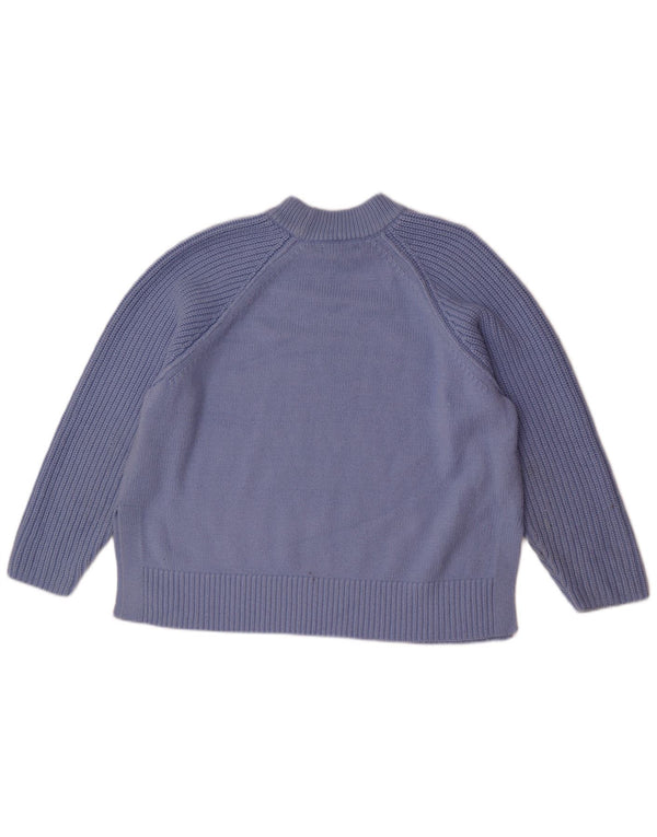 Marks & Spencer Damen-Pullover, lockere Passform, Rundhalsausschnitt, Gr. 18, XL, Blau