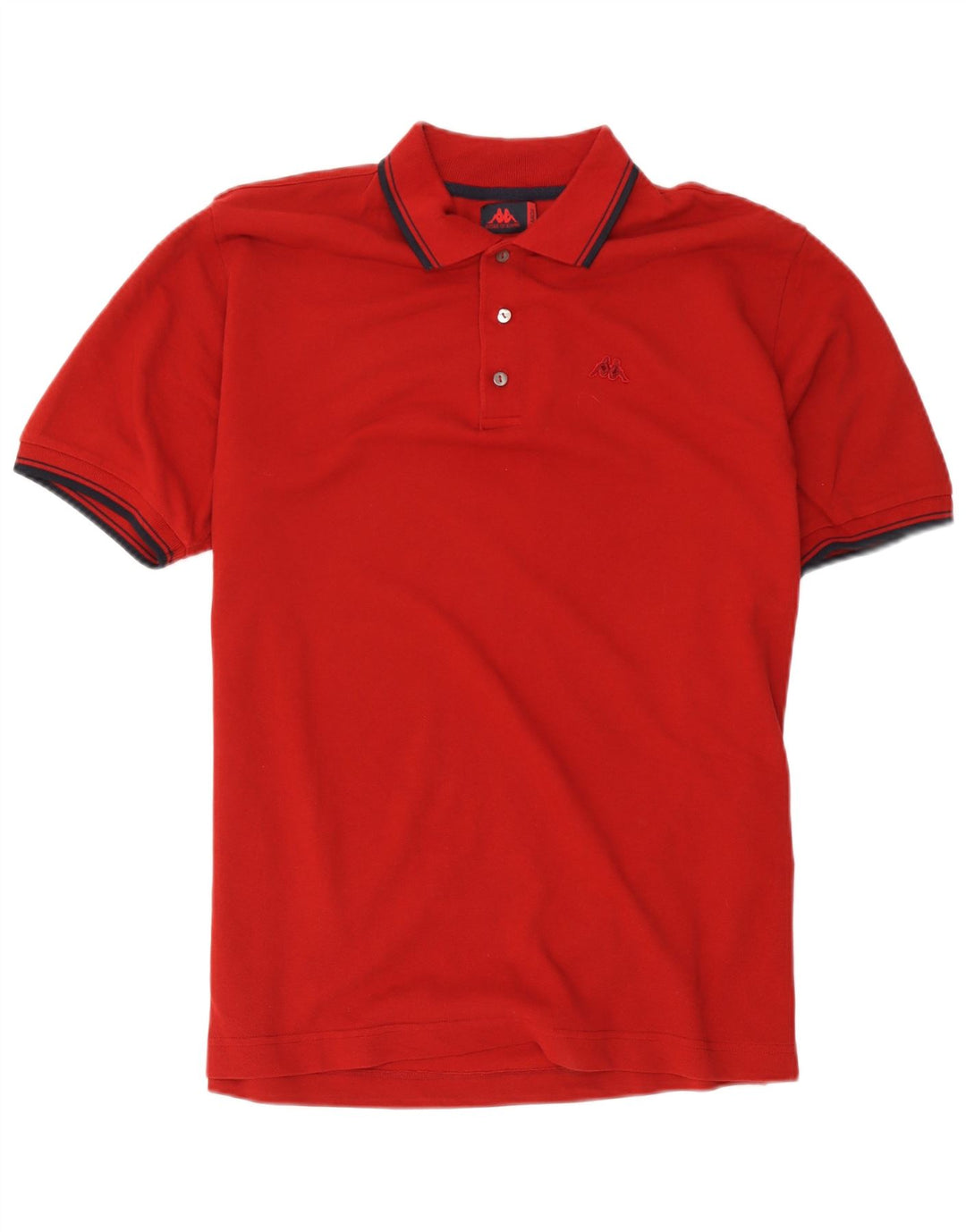 Kappa Herren-Poloshirt, große rote Baumwolle