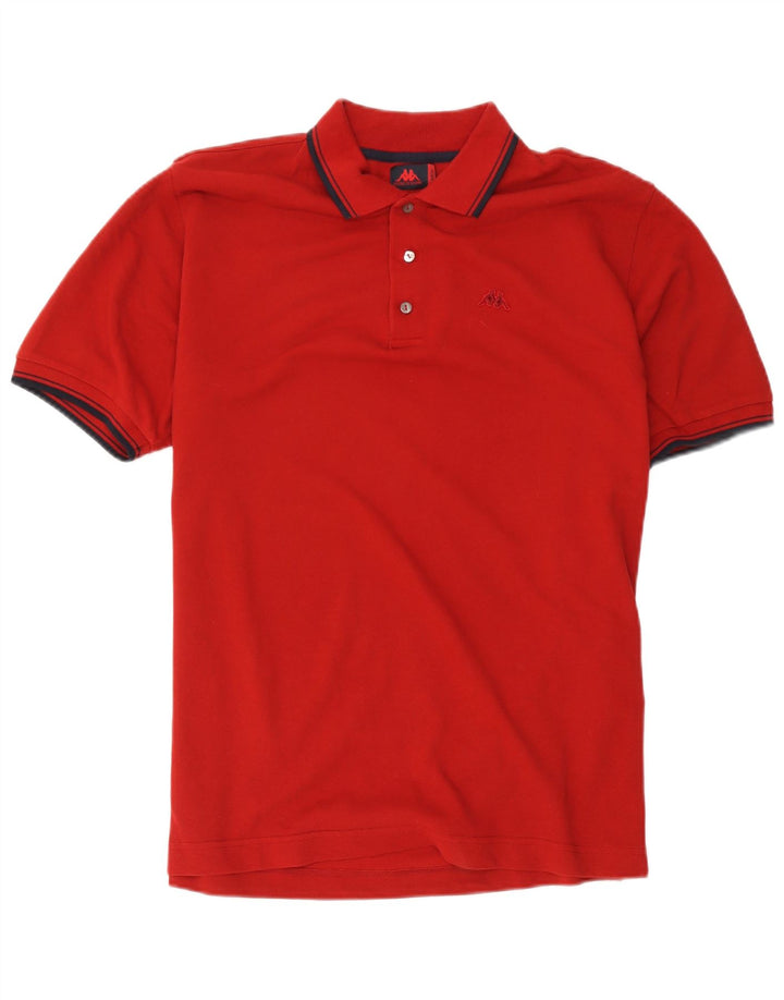 Kappa Herren-Poloshirt, große rote Baumwolle