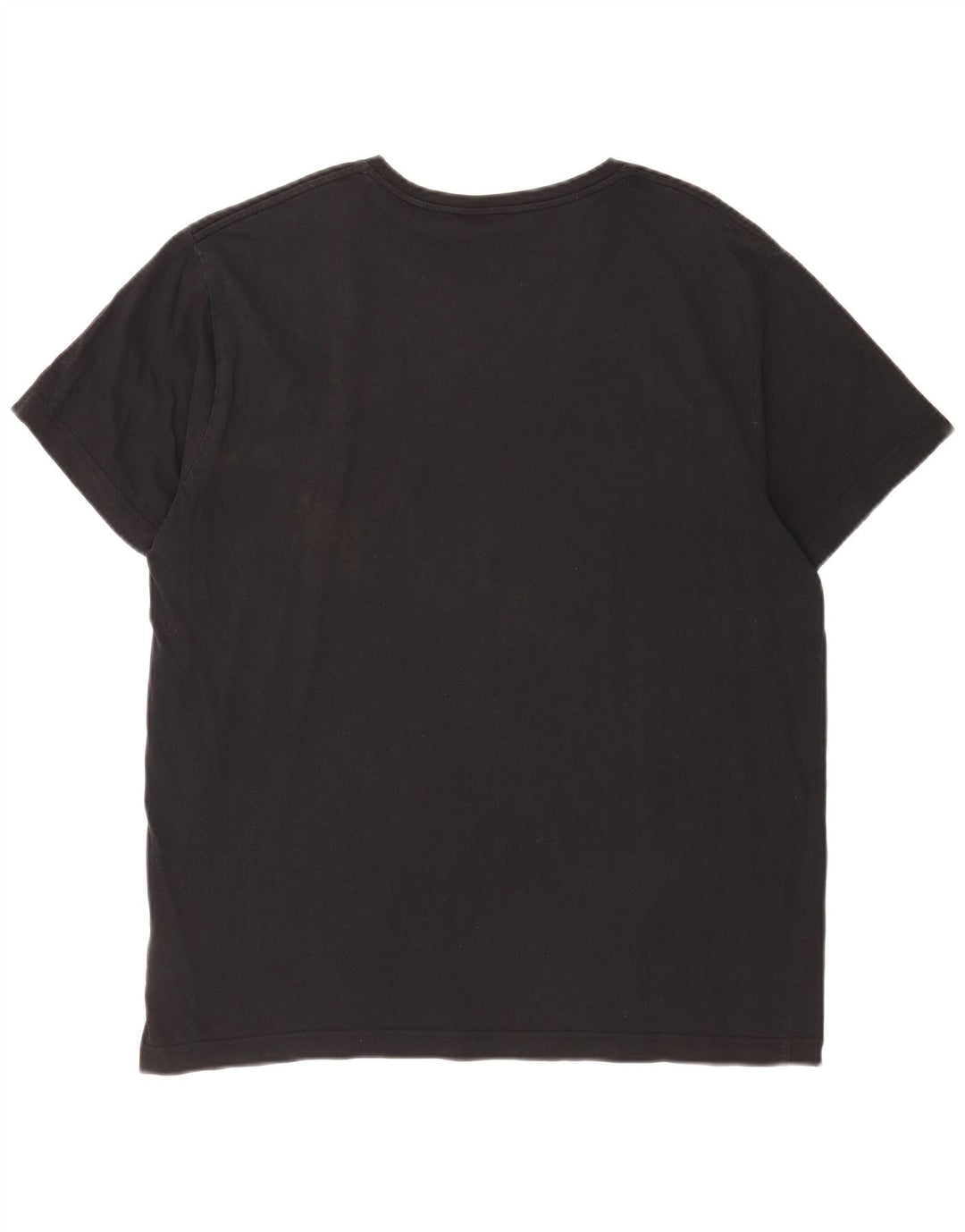 Gant Herren Grafik-T-Shirt-Oberteil XL aus schwarzer Baumwolle
