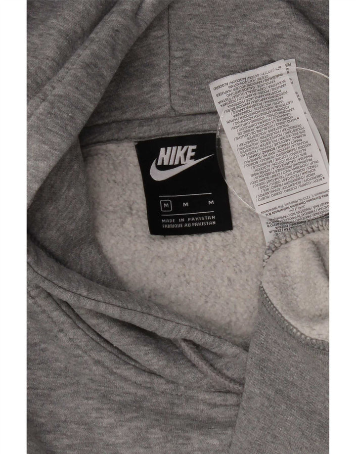 Nike Herren-Kapuzenpullover aus mittelgrau gefleckter Baumwolle