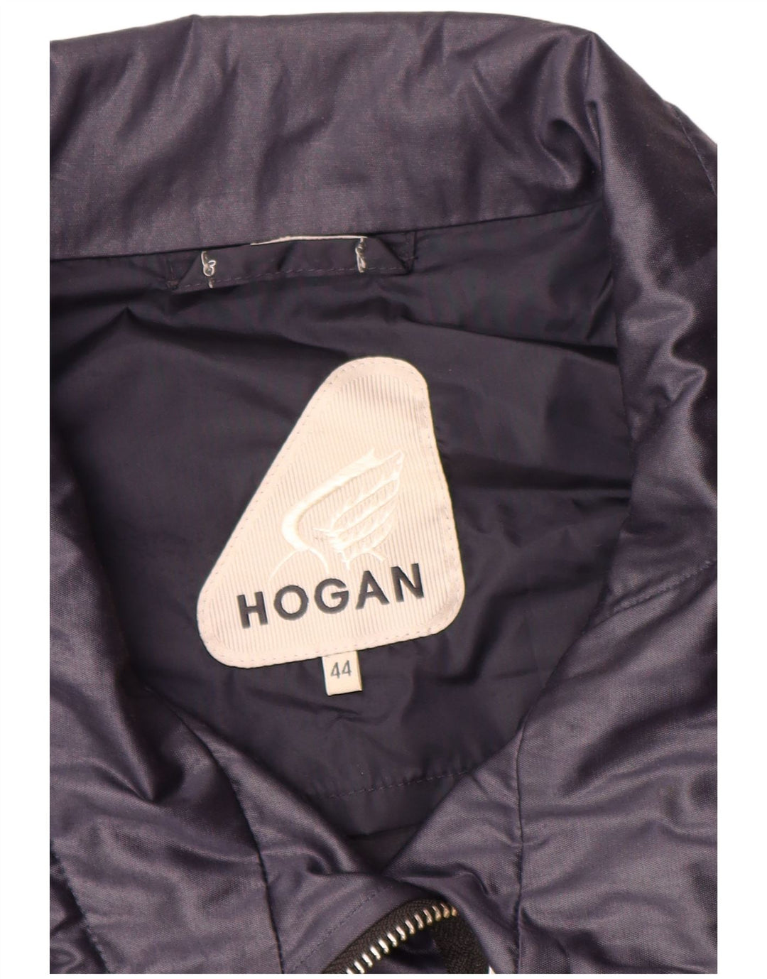 HOGAN Damen Bomberjacke IT 44 Mittelmarineblaue Baumwolle