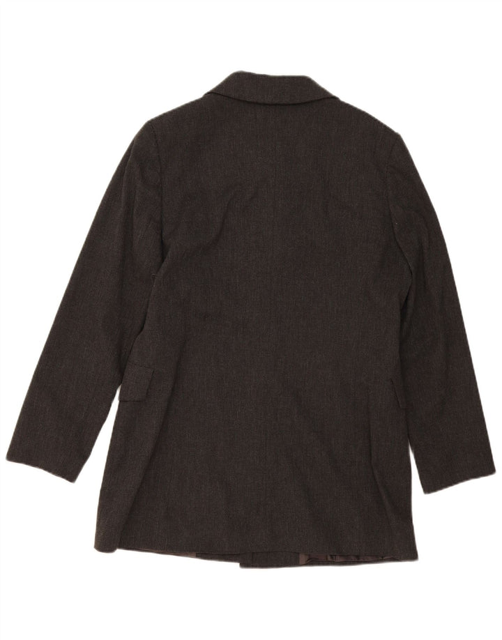 Phard Damen 5-Knopf-Blazerjacke UK 16 Große graue Wolle