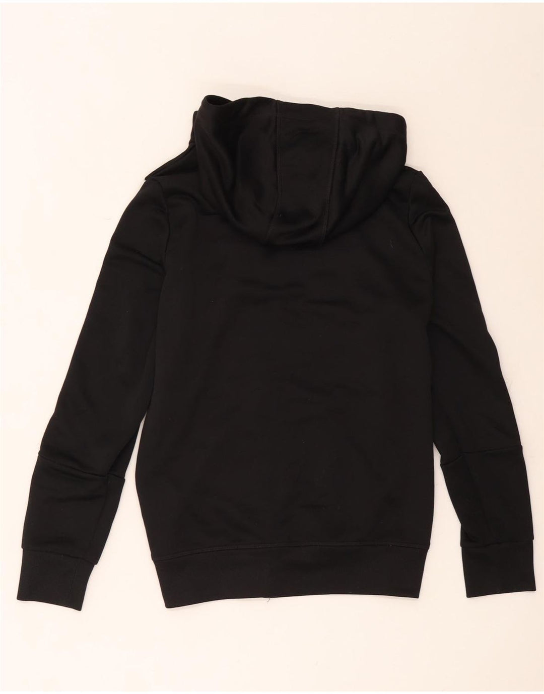 Adidas Damen Graphic Zip Hoodie Pullover UK 12 Medium Schwarz Polyester