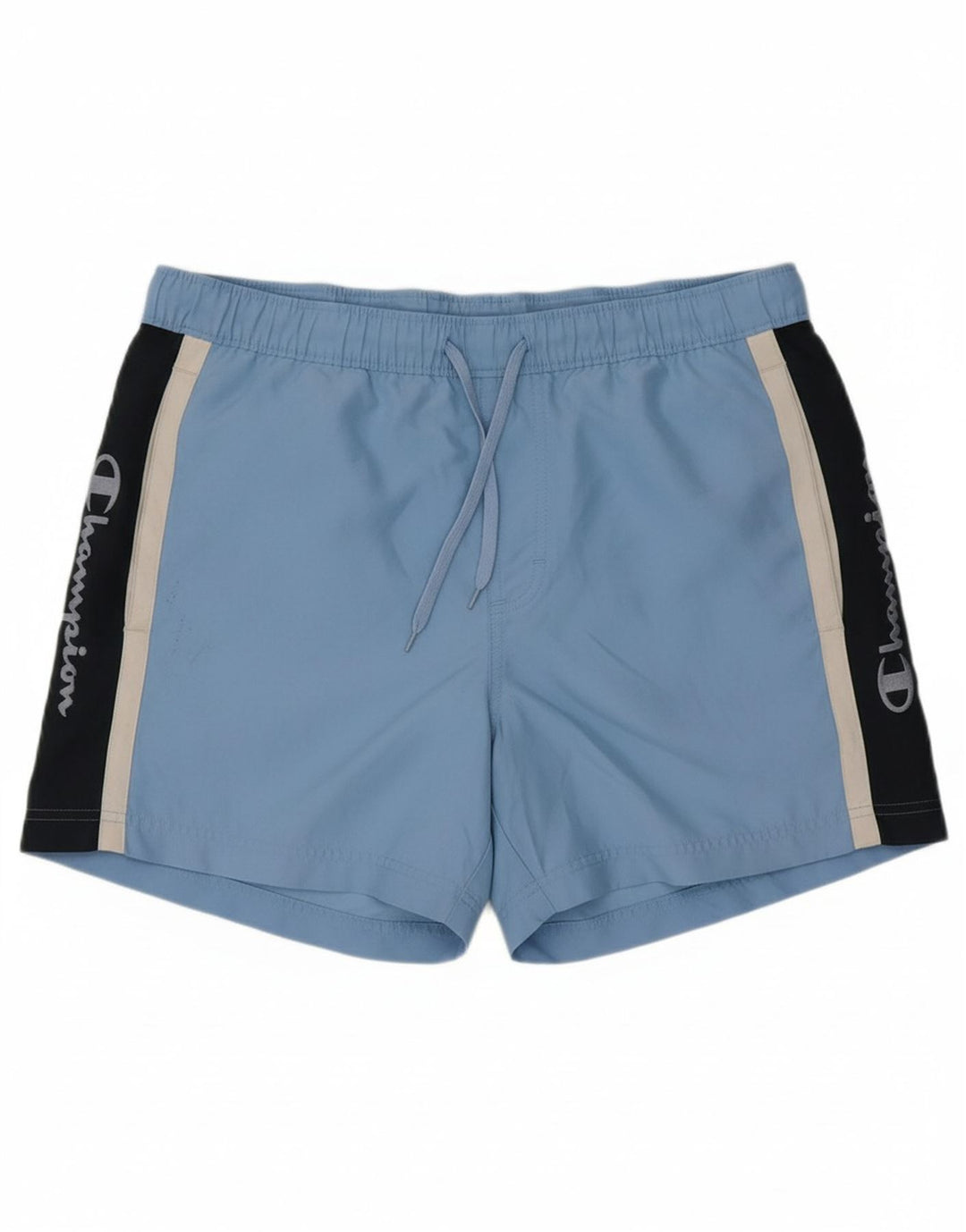 CHAMPION Mens Graphic Swimming Shorts XL Blue Colourblock Polyester