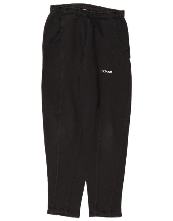 Adidas Damen Trainingshose UK 12 Medium Schwarz Baumwolle