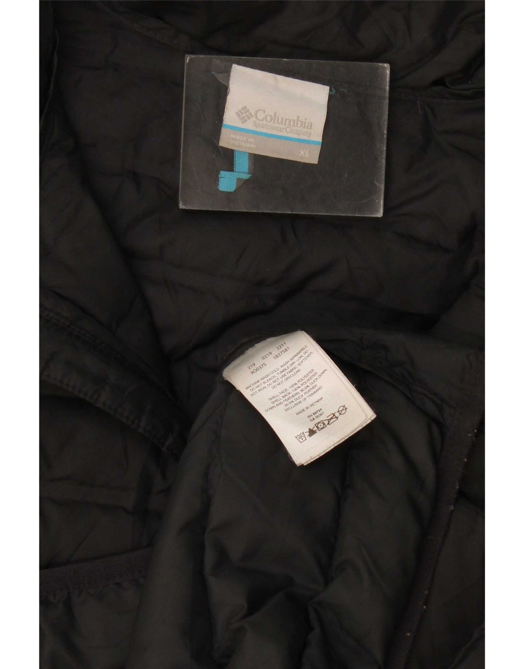 Columbia Herren Wattierte Weste UK 42 XL Schwarz Polyester