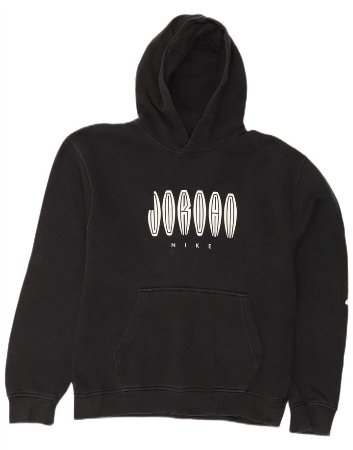 Jordan Herren-Kapuzenpullover mit Grafik, Größe S, schwarze Baumwolle
