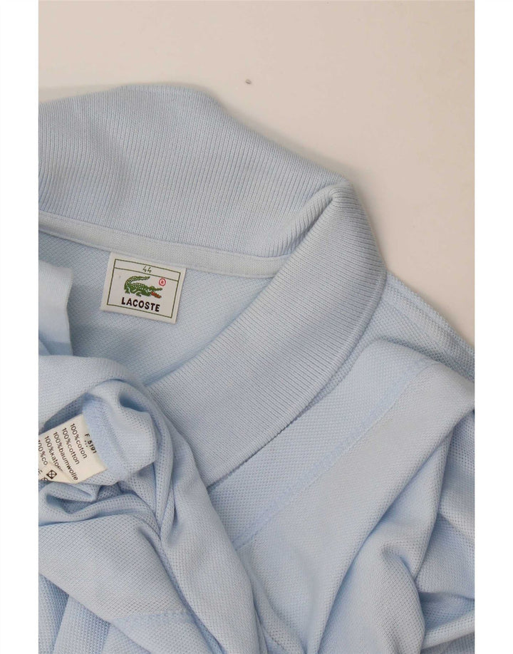 Lacoste Damen ärmellose Hemdbluse Größe 44 große blaue Baumwolle