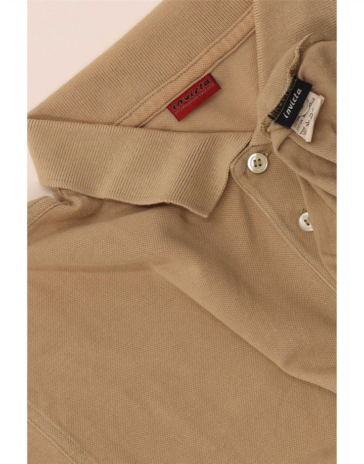 Invicta Herren Poloshirt XL Beige Baumwolle