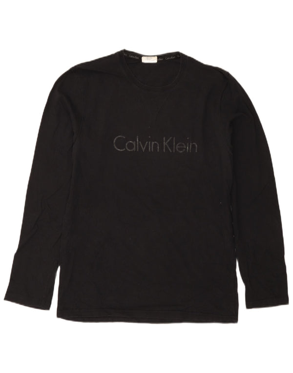 Calvin Klein Herren Graphic Top Langarm Small Schwarz
