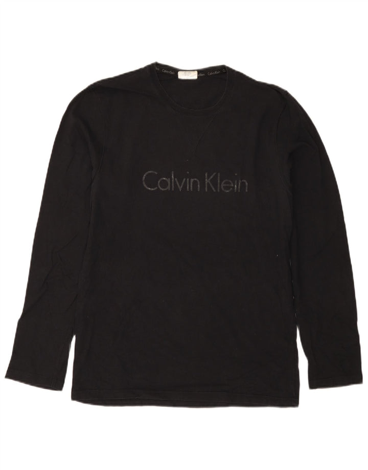 Calvin Klein Herren Graphic Top Langarm Small Schwarz