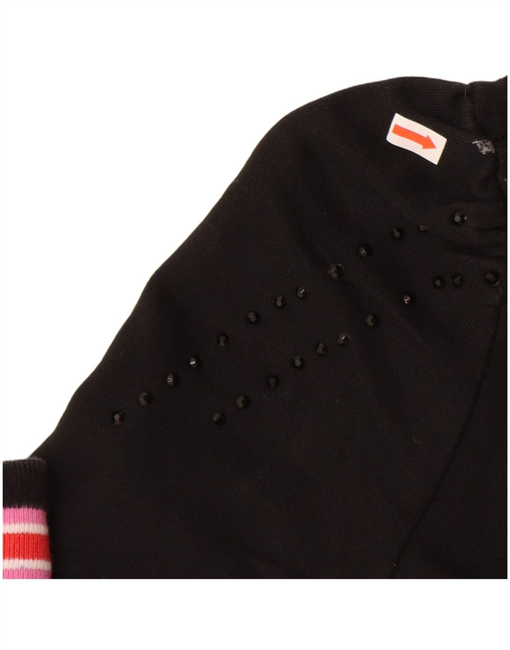 FILA Mädchen-Trainingsanzug-Top-Jacke, 9–10 Jahre, schwarze Baumwolle