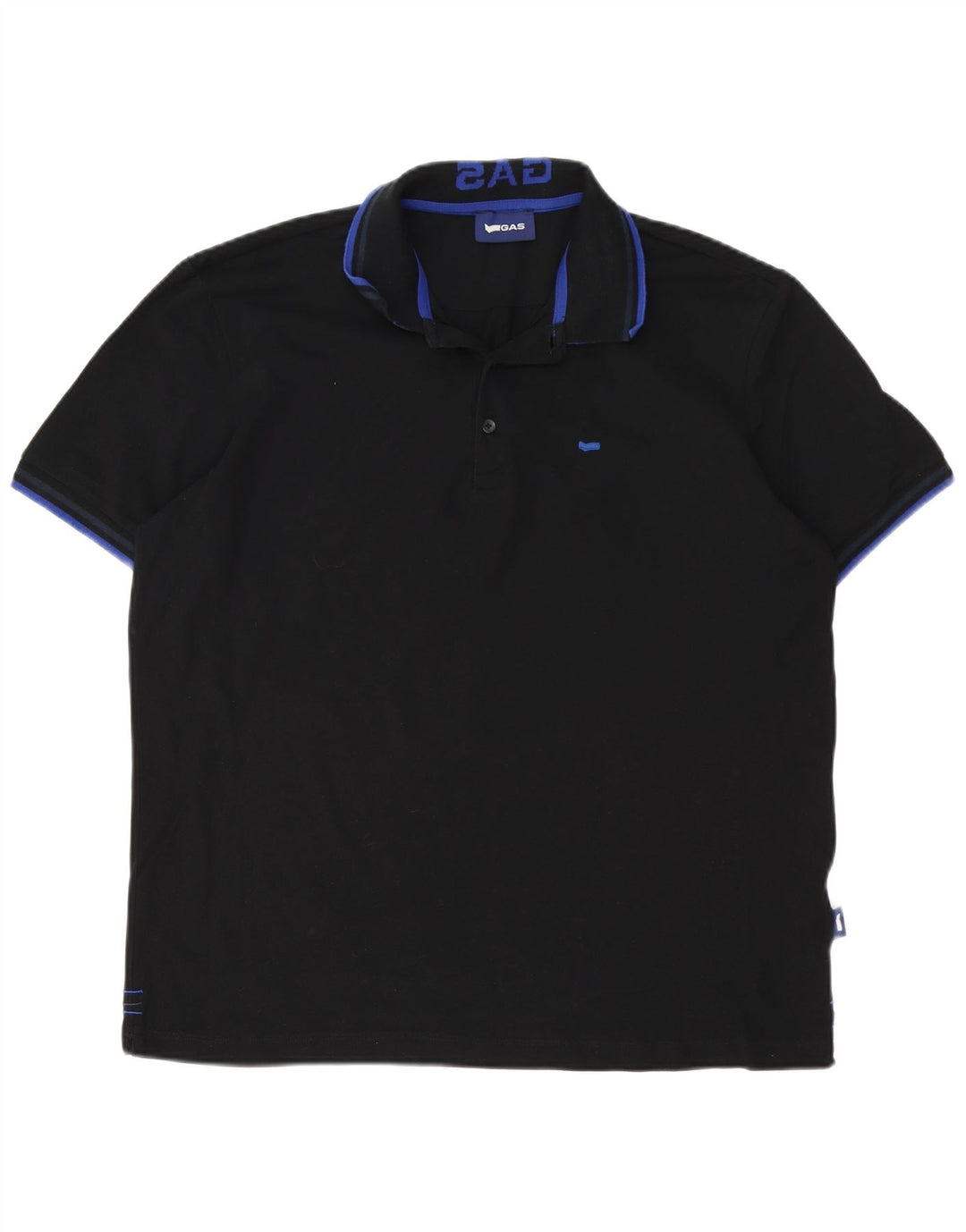 Gas Herren Poloshirt 3XL Schwarz Baumwolle