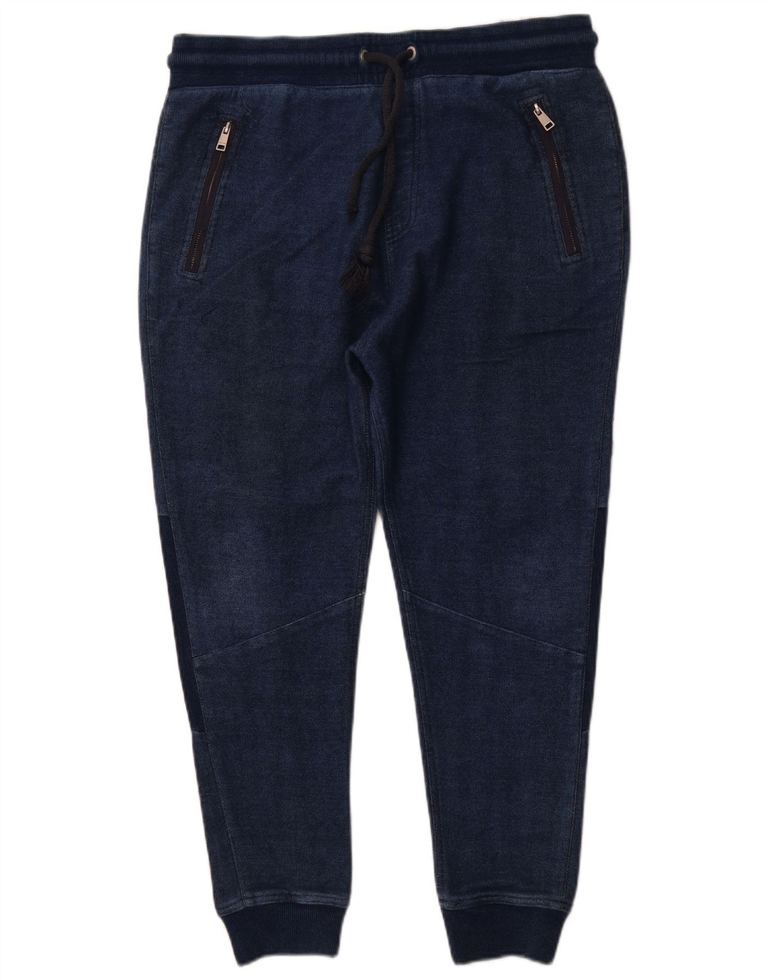 ZARA Herren Jogginghose, kurze Hose, XL, blau, Baumwolle