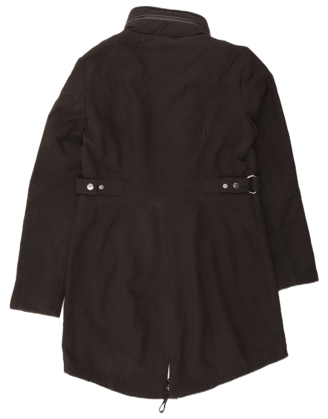 Michael Kors Damen-Parka mit Kapuze, UK 10, Größe S, Schwarz, Polyester
