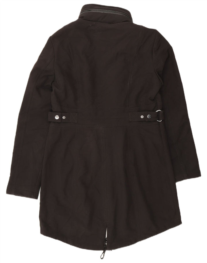 Michael Kors Damen-Parka mit Kapuze, UK 10, Größe S, Schwarz, Polyester