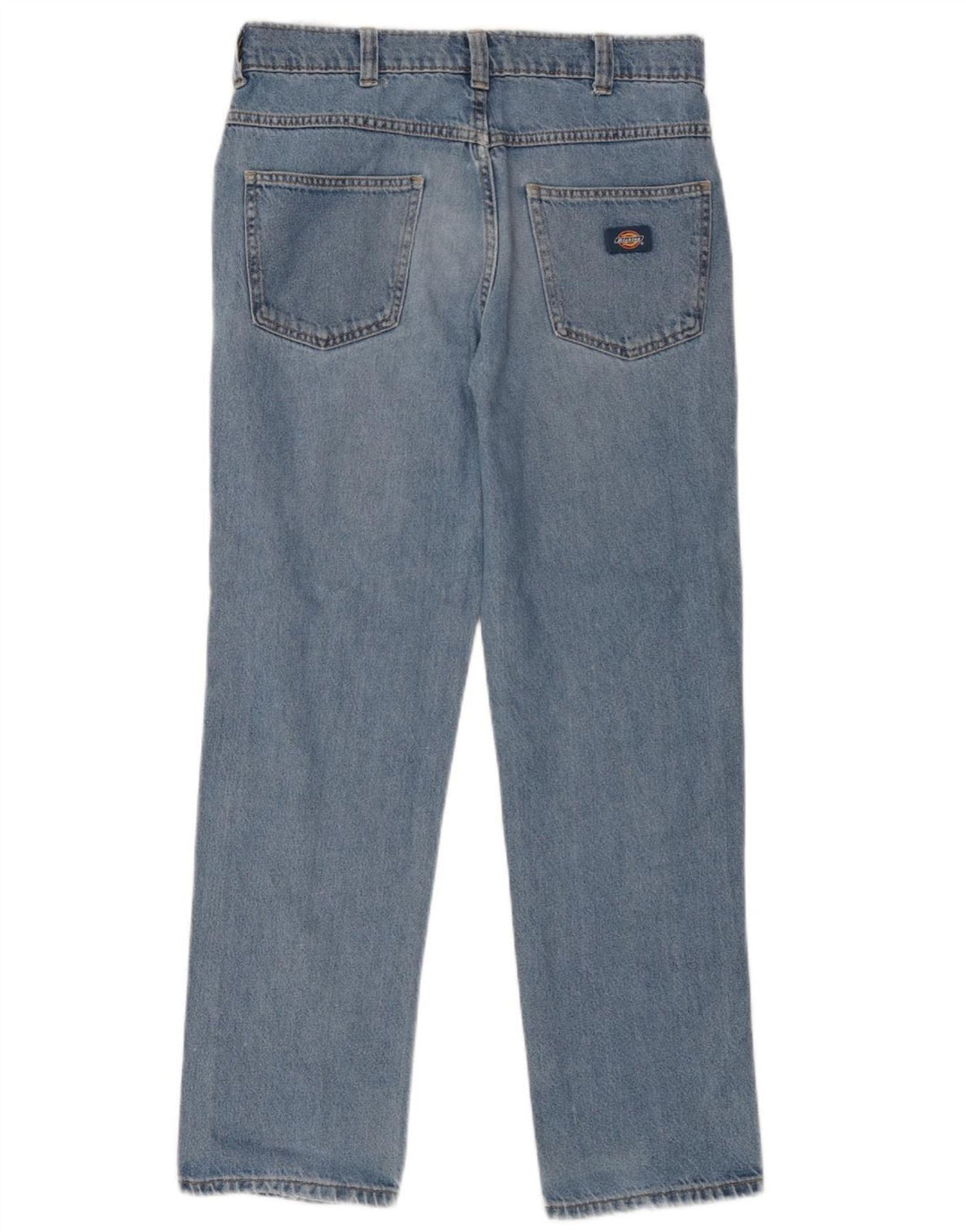 DICKIES Damen Straight Jeans W28 L30 Blaue Baumwolle