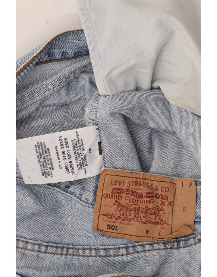 Levi's Herren 501 Straight Jeans W38 L34 Blaue Baumwolle